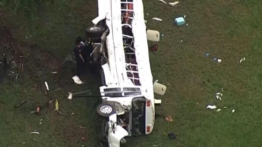 8 dead, 45 hospitalized in bus crash in Ocala Florida

Bryan Maclean Howard was arraigned this morning with no bond. He is accused of DUI manslaughter in deaths of 8 farmworkers

#breaking