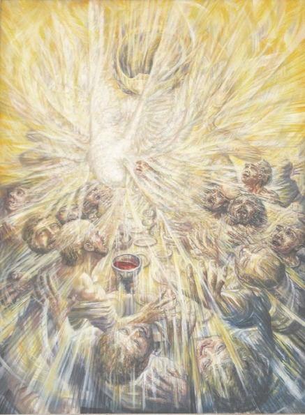 Pentecost by Iain McKillan
#DivinityArrived #soulfulart #artandfaith #apaintingeveryday
#LoveCameDown #betweenstories #KyrieEleison #goodfriday #easter #resurrection #emmaus #prayers #AscensionDay #pentecostIsComing More info in comments. 1/3