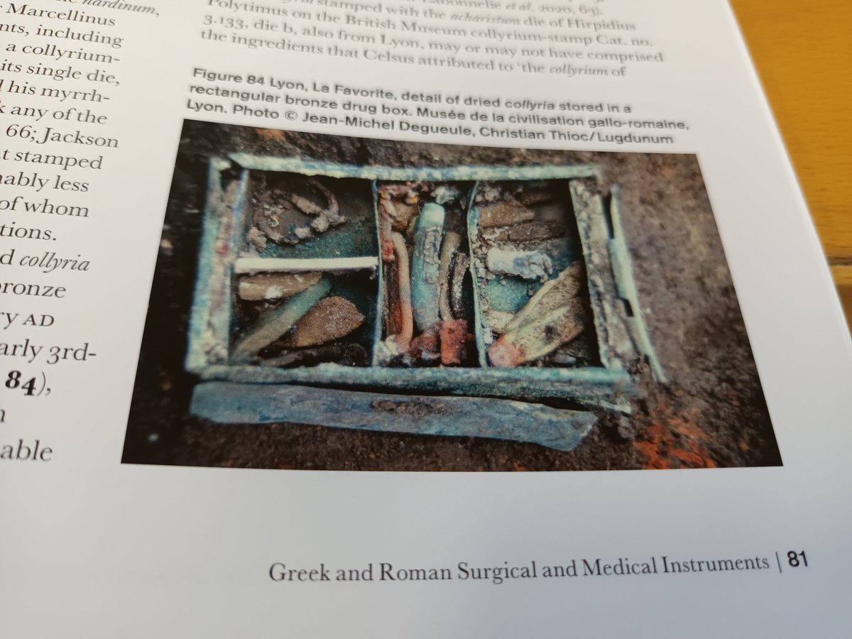 Real treat today to read through the new @britishmuseum research volume by the amazing Ralph Jackson on Greek and Roman medical implements. How cool are these boxes of medicine?!