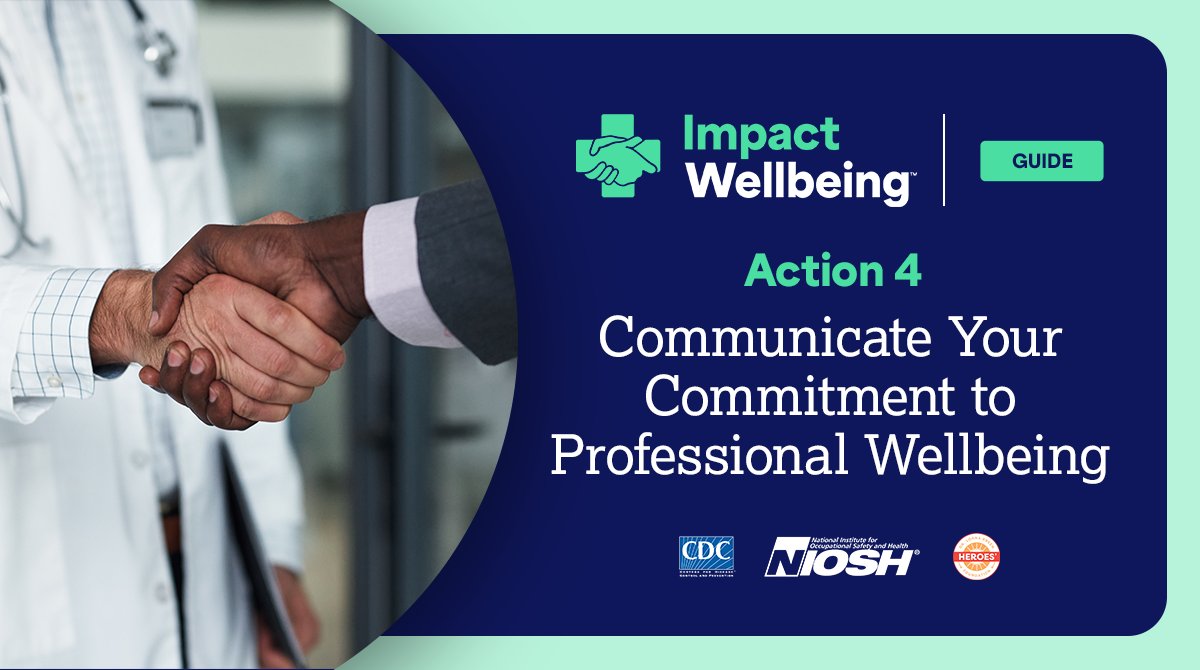 Clear and open communication with your staff is key to fostering a better professional wellbeing environment in your #hospital. Explore tools for communicating your commitment to #professionalwellbeing as part of Action 4 in our #ImpactWellbeing Guide: bit.ly/4ceOB8Z