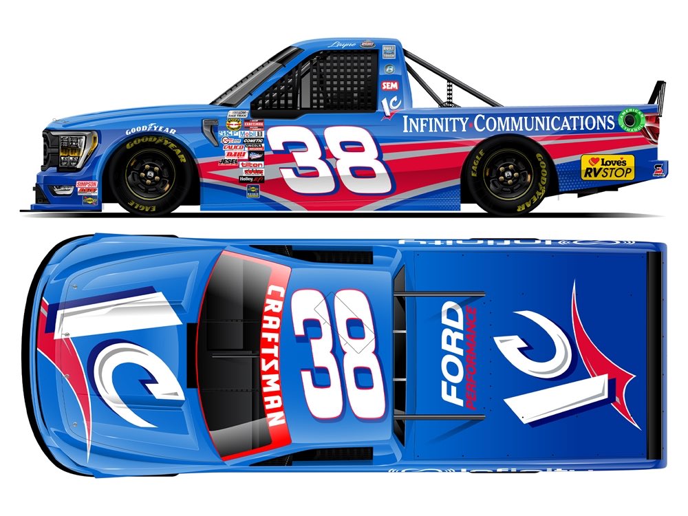 .@LayneRiggs99’s 2024 Infinity Communications @Team_FRM Throwback Diecast Trucks are now available for Pre-Orders! Order Here: circlebdiecast.com/store/Search.a…