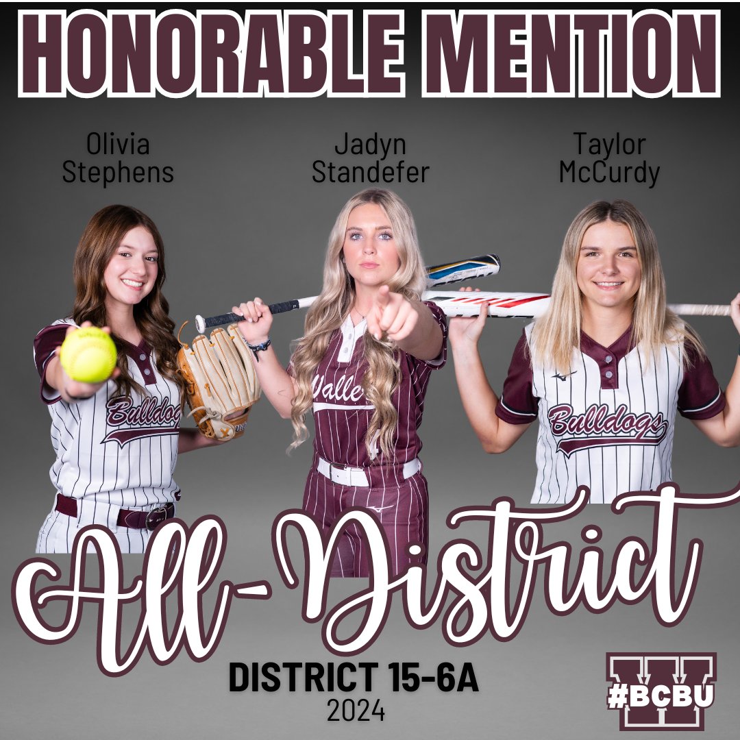 Congratulations to our 15-6A All-District Team Award Winners! 🥎🐾🏆