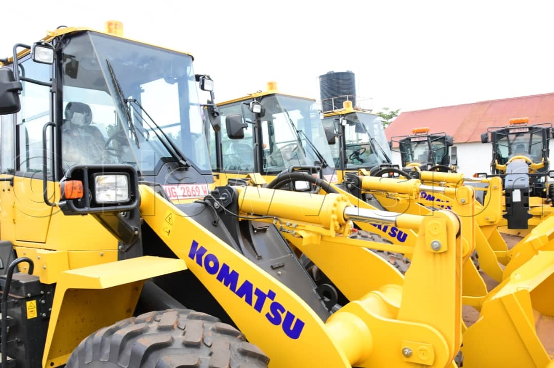 Today 14 new districts including Obongi DLG ,received the 1st set of road equipment from the ministry of works & transport .These equipment will support the district in maintaining district,urban & community access roads to facilitate transport of goods & services .@MoWT_Uganda