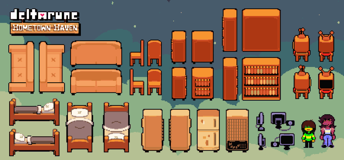 Some small furniture stuff for Hometown Haven. Tell me what you wanna see in the game!