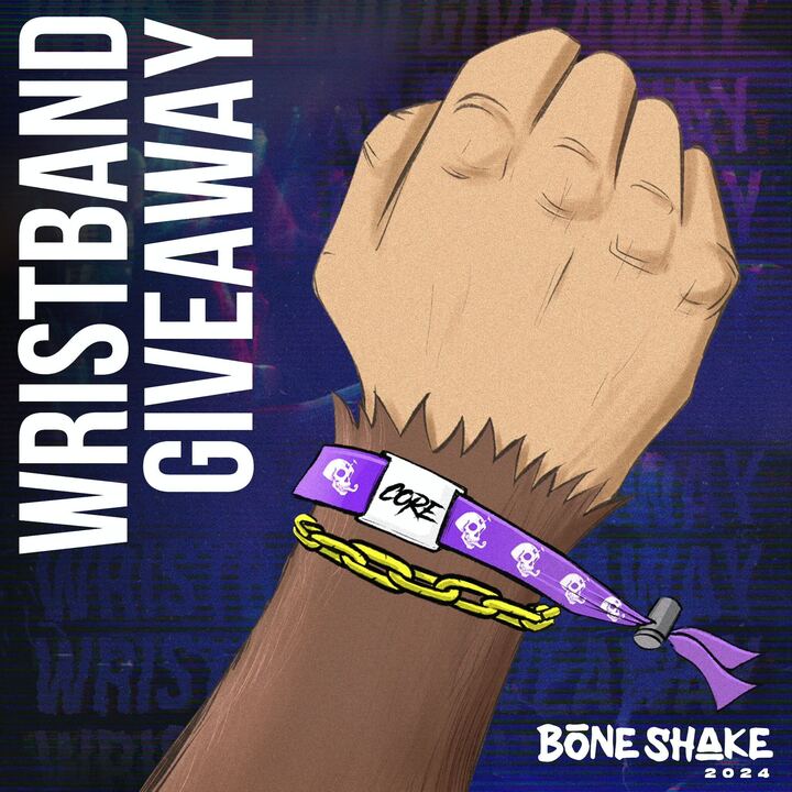🚨 WICKED WRISTBANDS GIVEAWAY 🚨 

🎟️ Enter for your chance to win 2 Wicked Wristbands:

• Like &amp; RT this post
• Reply w your fave music genre
• Tag your Bone Shake bestie 

📅 Winner announced in our Wicked Wednesday spaces on Wed 5/23