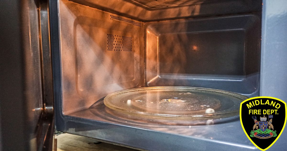 We would like to remind everyone to never put anything metallic inside your microwave when it is in use, this is extremely dangerous and can cause fires.