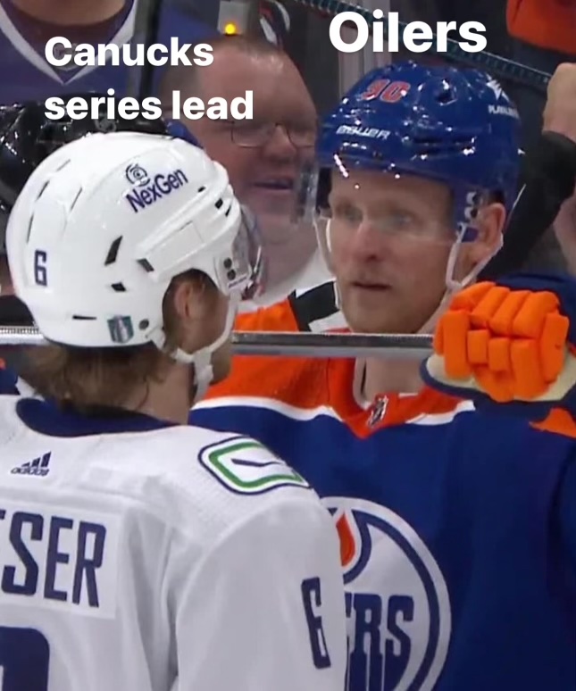 One of several favourite moments from last night. We love when Perry does Perry things.
#Oilers #LetsGoOilers #Canucks