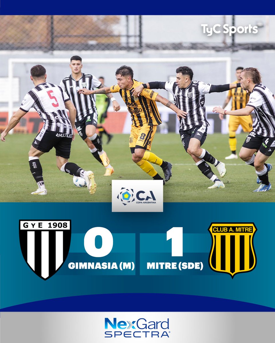 ¡AGÓNICA CLASIFICACIÓN DE MITRE (SDE)!

Cuando parecía que el encuentro se dirigía a los penales, apareció Gaspar Triverio y con un gran zapatazo le dio el 1-0 al conjunto santiagueño ante Gimnasia (M) y el pase a la próxima ronda de la #CopaArgentinaEnTyCSports. En la siguiente