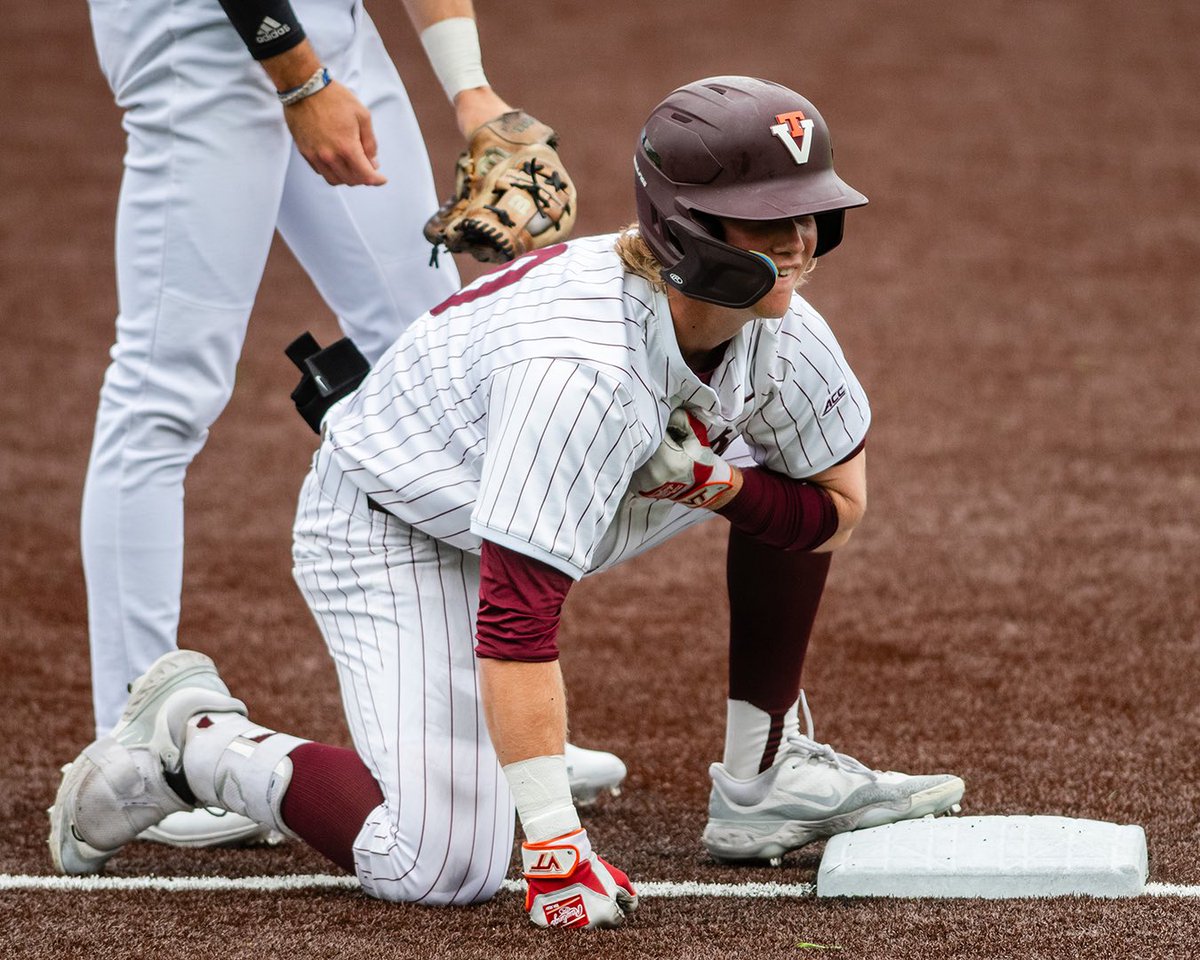 Another Ben Watson appreciation post. The @HokiesBaseball star in @ACCBaseball ranks: • Best batting average (.422) • Most hits (84) • 1st in hits per-game (1.71) • Tied for second in doubles (19) • 6th toughest to strikeout (0.45 strikeouts per game) • 8th in OBP (.417%)
