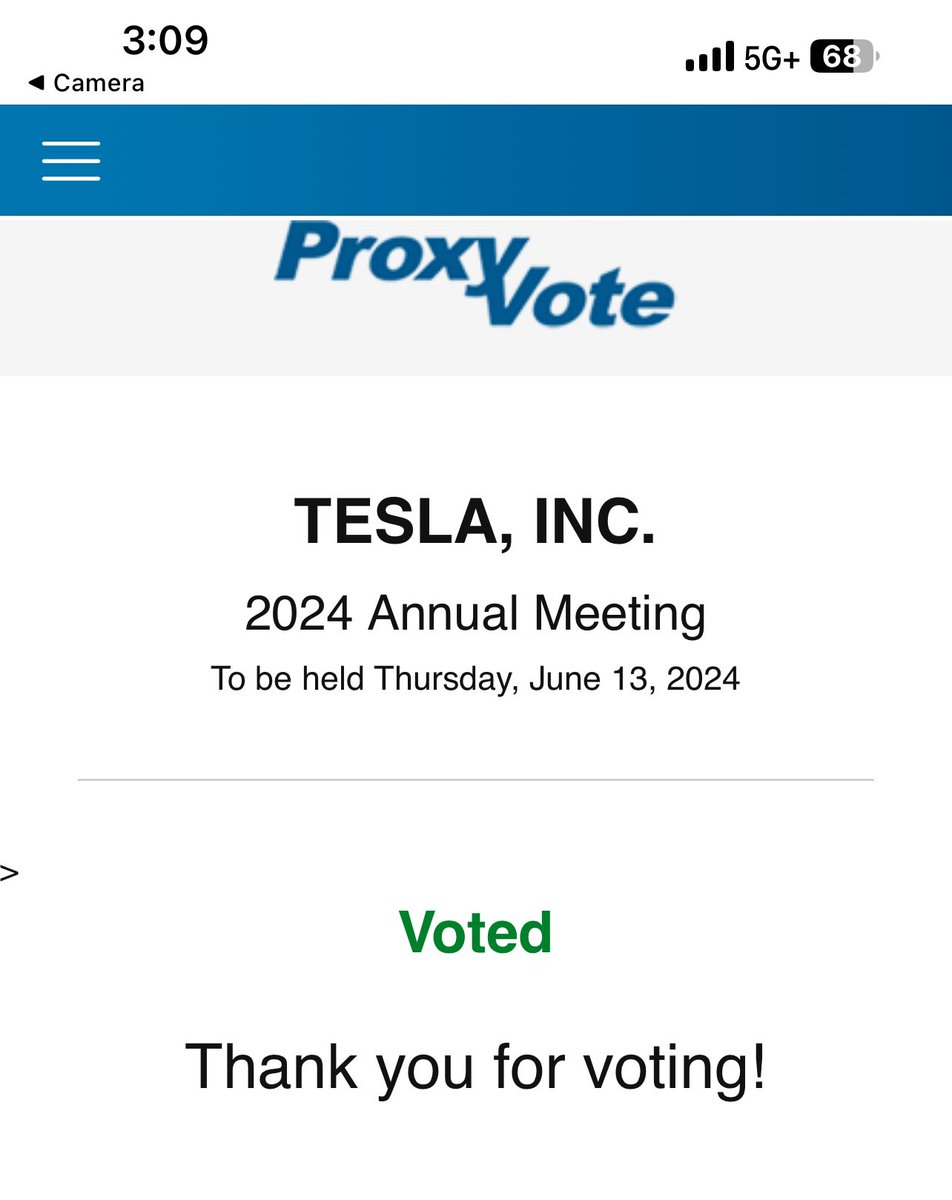 atomroach's tweet image. Voted 🗳️ 🫡 @TeslaBoomerMama