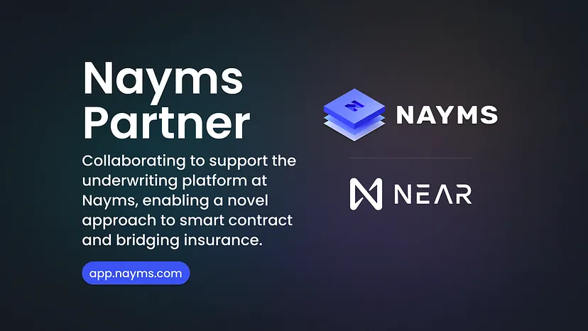 📢 @nayms and @NEARFoundation Team Up to Offer Smart Contract and Bridging Insurance Nayms, a leading crypto insurance marketplace, has partnered with the #NEAR Foundation to provide insurance for smart contracts and #blockchain bridging. 🧵⬇️