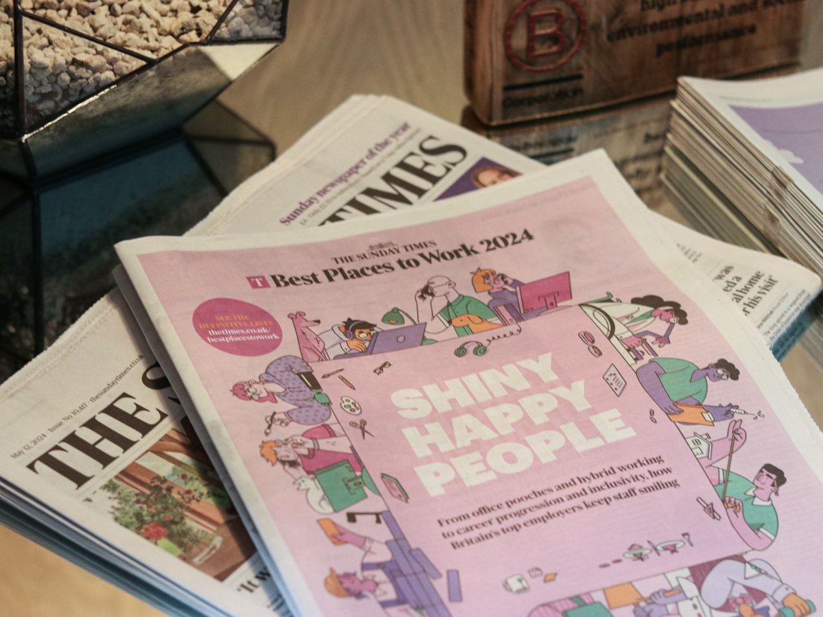 Did you manage to get hold of The Sunday Times this weekend? We couldn't wait to grab our copy! 📰🌟 

We're thrilled to share that Area, alongside the rest of Fourfront Group, has been named on The Sunday Times Best Places to Work 2024 list! 🏆

#STBPTW #BestPlacesToWorkUK