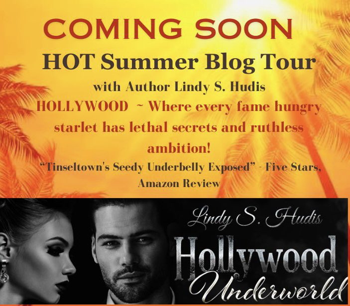 Coming this summer!🌞 Thanks to Words Turn Me On Author Blog Tours and the dynamic Stephanie Potos Biedlingmaier 🌴 #authorblogtours #hollywood #thrillerbooks #thriller #kindle #kindlebooks #crimefiction