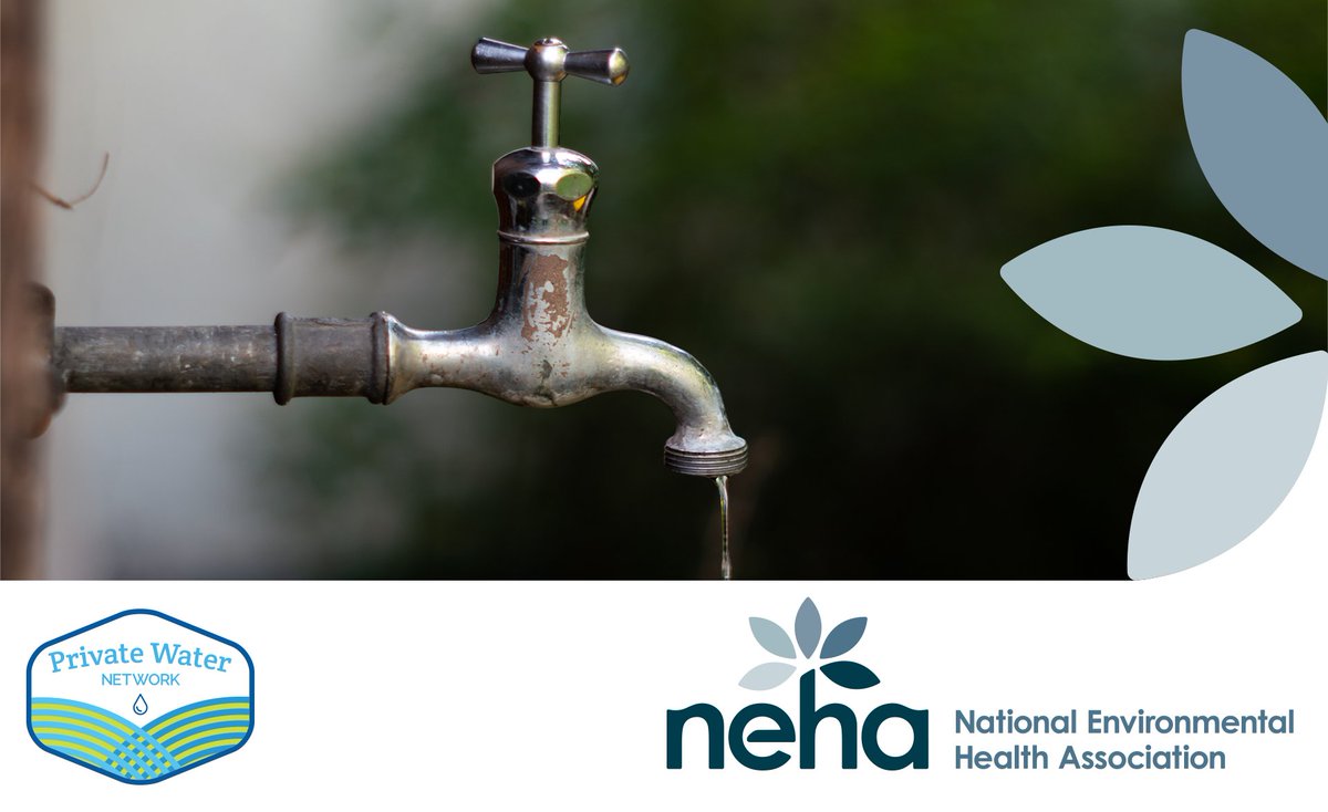 Does your job help keep private water and septic systems safe? If so, join the Private Water Network. This free, virtual community of practice provides discussions, resources, and connections to support your work protecting drinking water. Learn more: neha.org/private-water-…