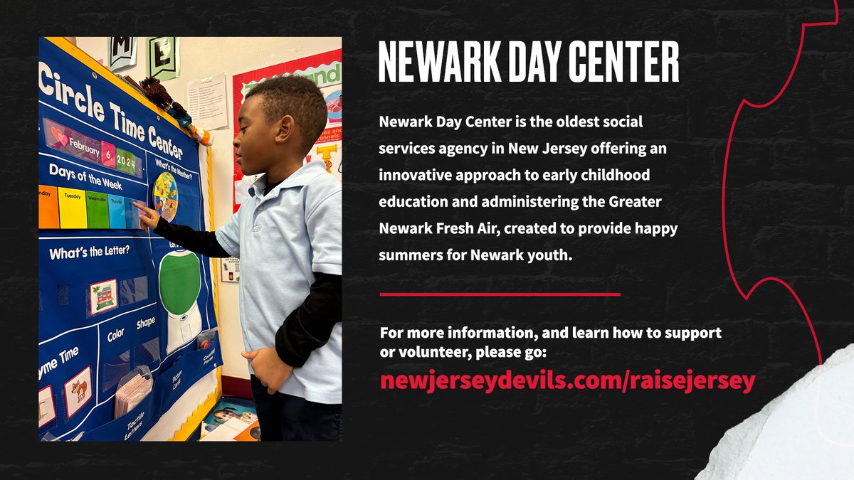 Thank you @NewarkYMCA, St. John's Soup Kitchen, @BoysGirlsNewark, @uccnewark_ and Newark Day Center for helping us Raise Jersey all season long. To learn more about these incredible organizations, visit bit.ly/3tAPkzA. #NJDevils | @SchindlerNA