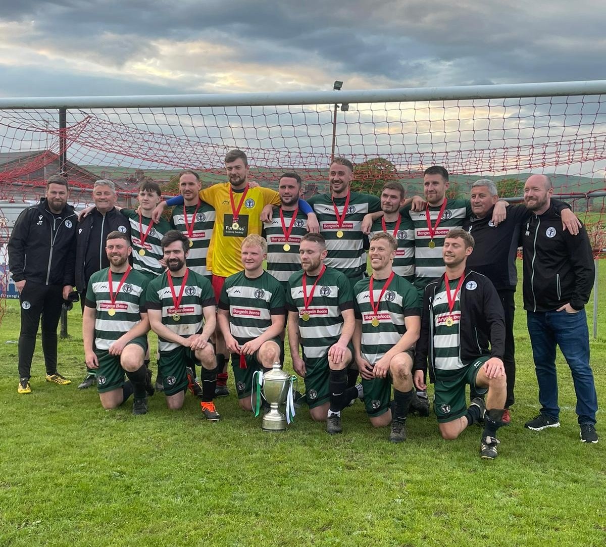 Congratulations to the firsts, a 5-0 away win against second place <a href="/SwarthmoorSFC/">Swarthmoor Social FC</a> sealing the Furness Premier League!