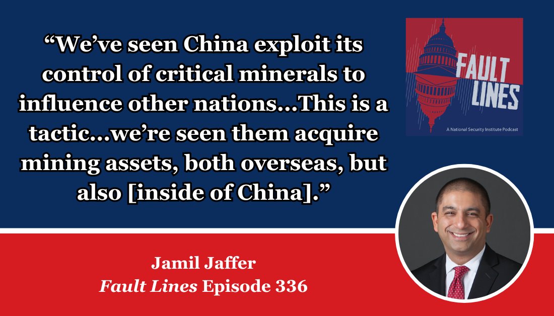 On Fault Lines Ep. 336, @jamil_n_jaffer, @NotTVJessJones, @lestermunson, and @BishopGarrison discussed copper, a critical mineral, highlighting the increasing competition and the United States over it. Watch: youtu.be/yNgReztNdYg Listen: open.spotify.com/episode/10QxP7…