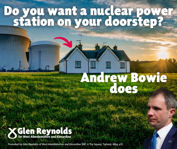 ☢️ Imagine a nuclear power station on your front doorstep. 🚨 Andrew Bowie MP thinks it's a great idea. 🏠 Is this the future we want?