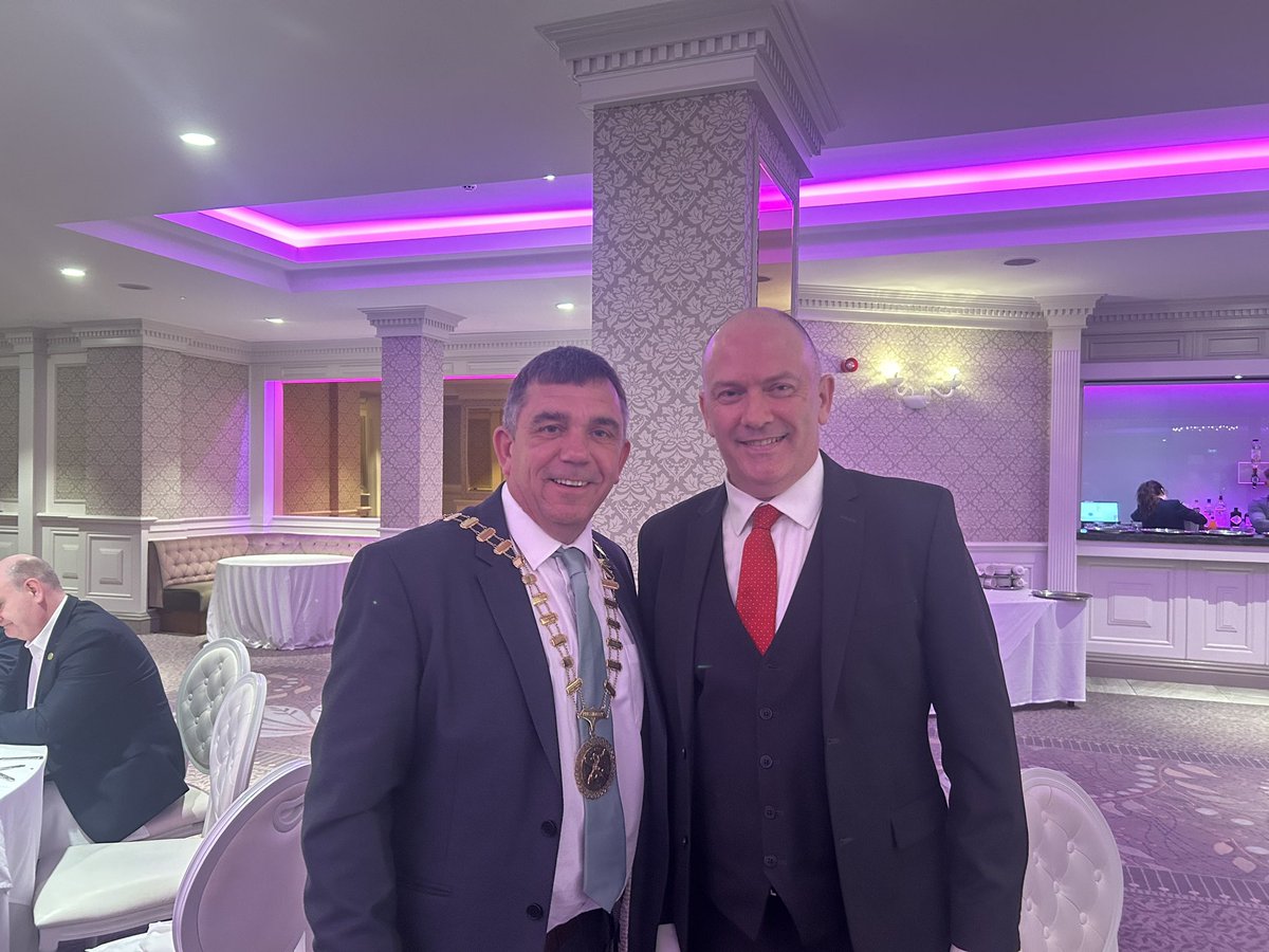 General Secretary @CiaranRohan pictured with @_Mark_Keane President of @pdforra at @pdforra ADC at @Slieverussell