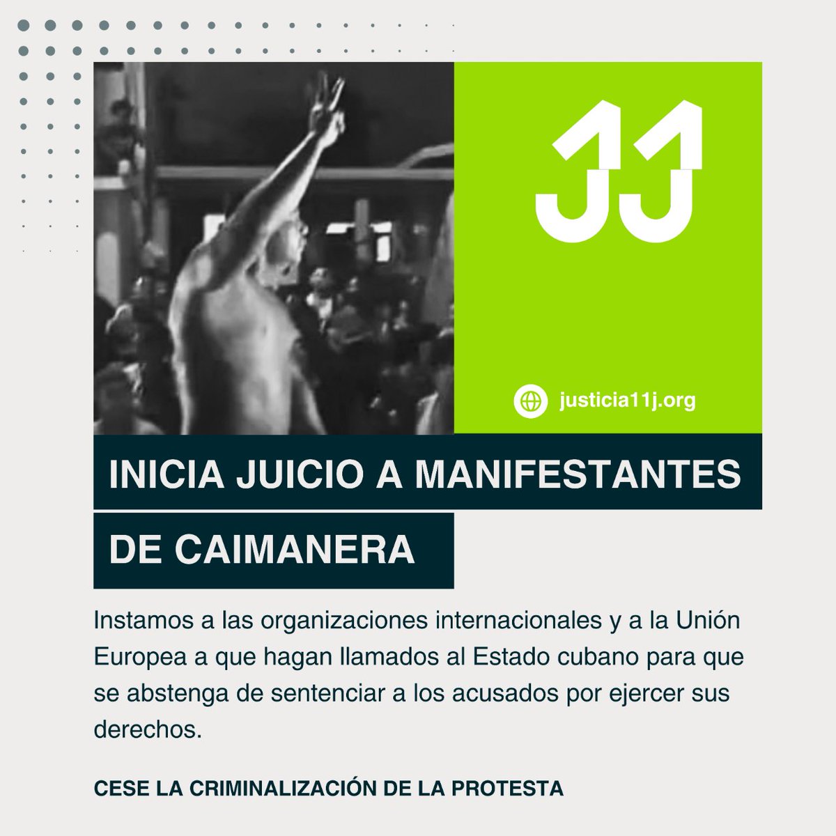 ⚠️ Se inició el juicio a 6 manifestantes de las #protestas en Caimanera, #Guantánamo, en el Tribunal Municipal de Niceto Pérez. 📌El juicio se realiza a un año de los hechos, cuando decenas de personas gritaron “#Libertad” en las calles y exigieron condiciones dignas de vida. 1/