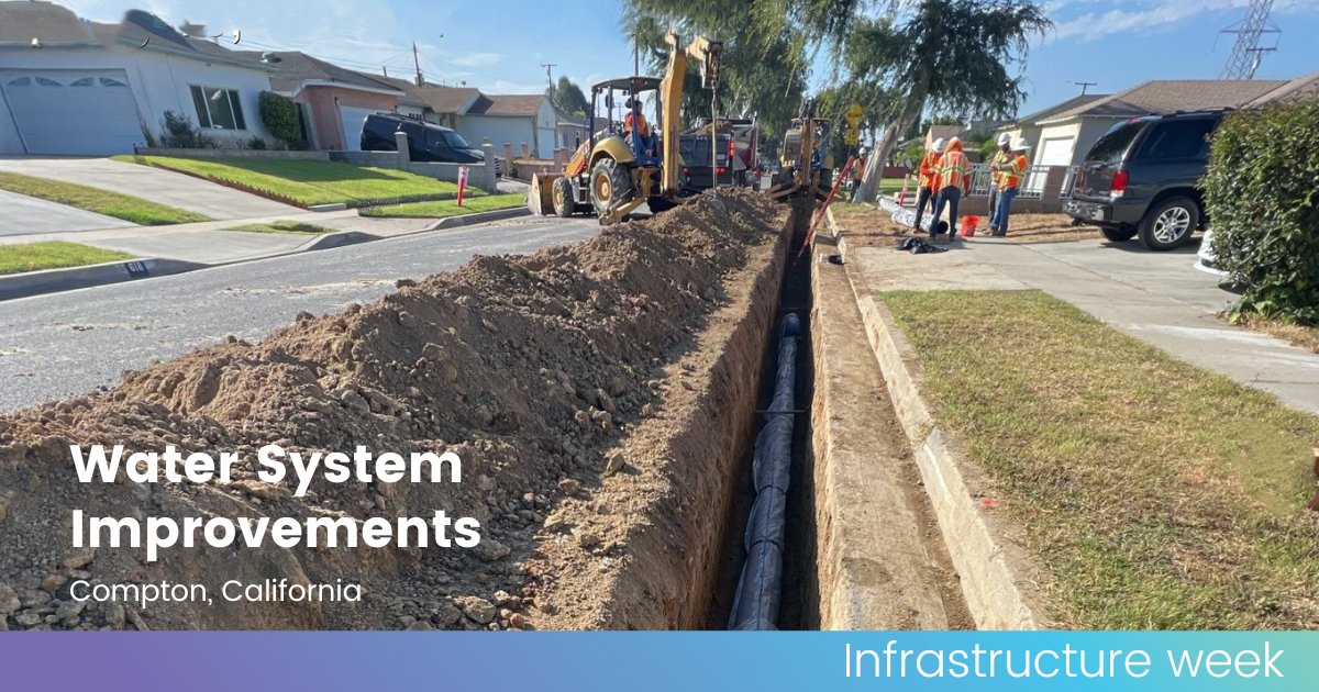 Liberty invests in infrastructure to provide safe, reliable water service to customers. We recently installed 6,120 ft of pipeline, 156 service lines, hydrants, valves, & replaced water mains to help improve system circulation & increase fire flow capacity #InfrastructureWeek2024