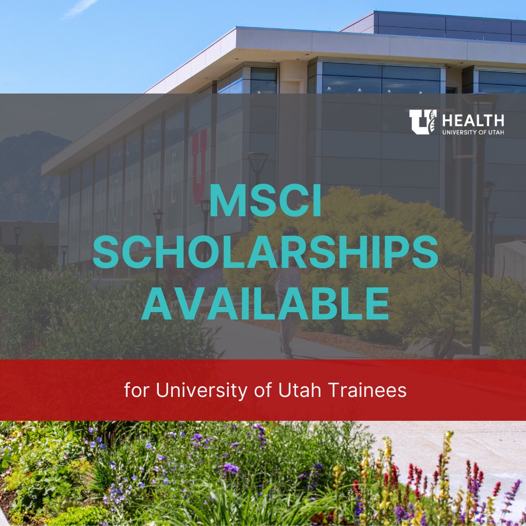 Center for Global Surgery (@uucgs) on Twitter photo MSCI - Global Health Innovation and Technology scholarships are available for U of U trainees. Interested? Email: Sudha.Jayaraman@hsc.utah.edu MSCI - Global Health Innovation and Technology scholarships are available for U of U trainees. Interested? Email: Sudha.Jayaraman@hsc.utah.edu
