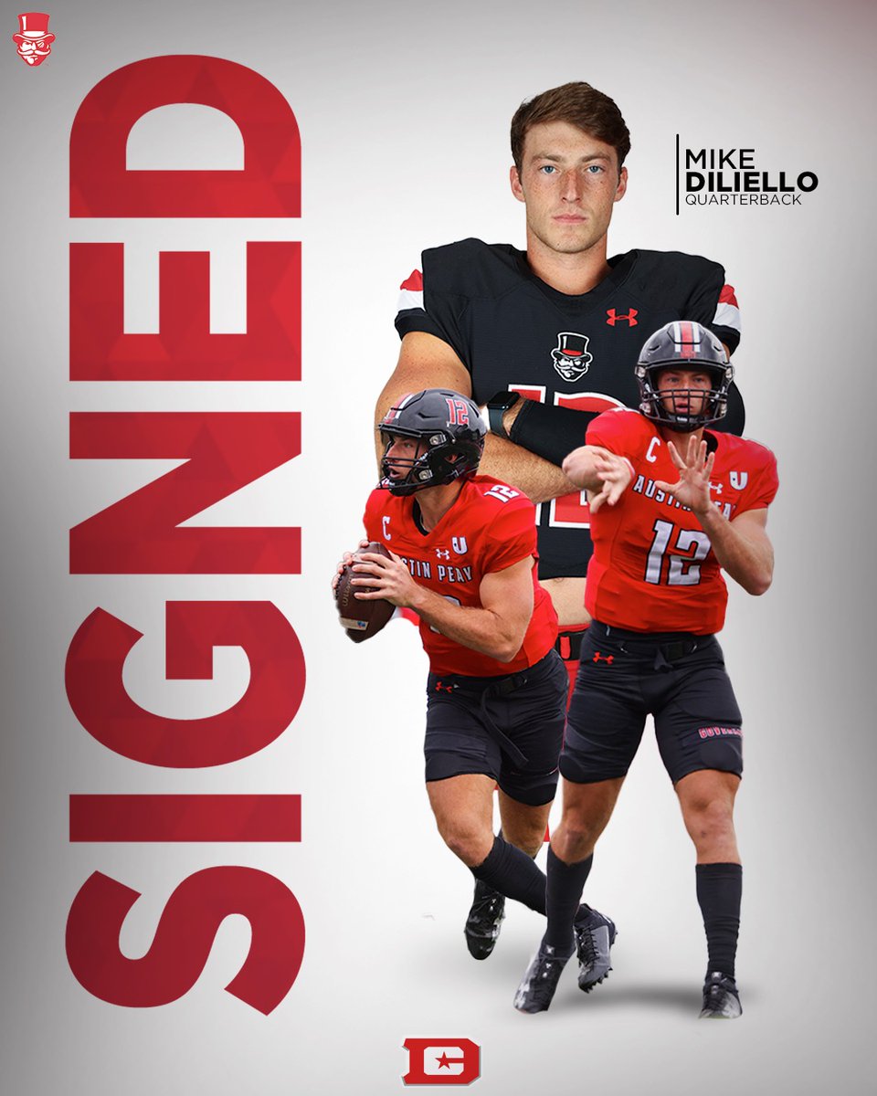 QB to DC. 🎩🏈 Can't wait to see you suit up in red again, @mikediliello1. @XFLDefenders | #LetsGoPeay