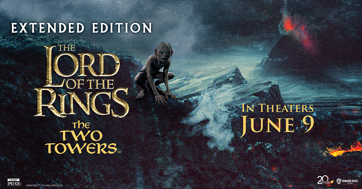 While Frodo & Sam edge closer to Mordor with the help of Gollum, the divided fellowship makes a stand against the hordes of Isengard. THE LORD OF THE RINGS: THE TWO TOWERS Extended Edition returns to theaters nationwide June 9 only. ➡️ hubs.la/Q02tp-7R0