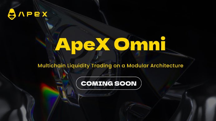 ApeX Omni 👇@OfficialApeXdex 🔸 New trading options including Spot and Derivatives, plus a social aspect so you can trade with friends. 🔸Multichain Liquidity Aggregation - Smoother trades across different networks. 🔸Modular Design - quickly adapt to market demands. 🔸A