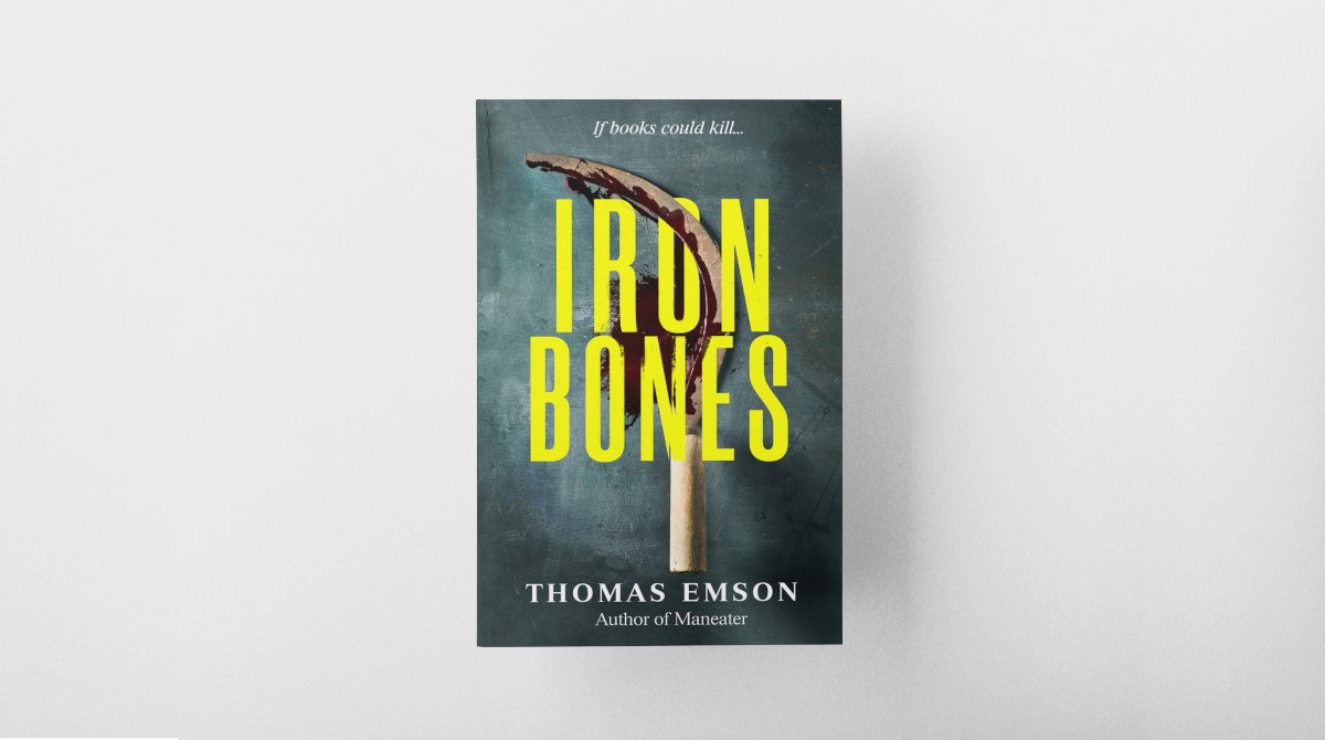 𝗜𝗿𝗼𝗻𝗯𝗼𝗻𝗲𝘀 A failed novelist pours her anger and frustration out on the page and creates an unstoppable monster that unleashes hell on all her critics. theindiebook.store/product/ironbo… @thomasemson