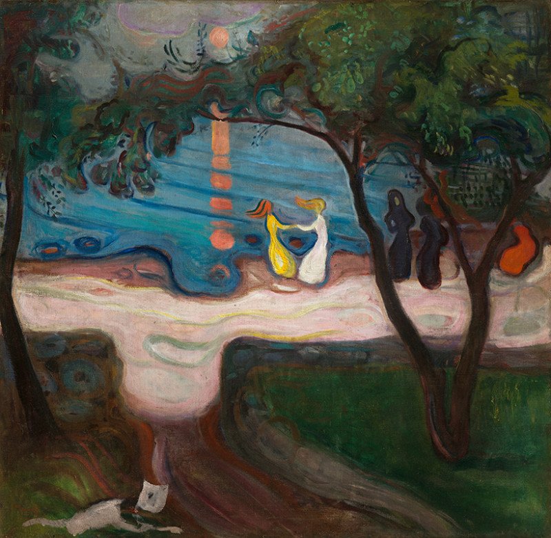 'Dancing on a Shore' by Edvard Munch, 1900