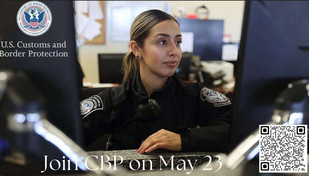.@CBP is hosting a 30X30 Women in Law Enforcement workshop on May 23rd. #CBP has pledged a 30X30 initiative to increase representation of women in policing agencies. Don't miss out on the incredible opportunities CBP has to offer. Scan the QR code to register
#Careers
#SDFO