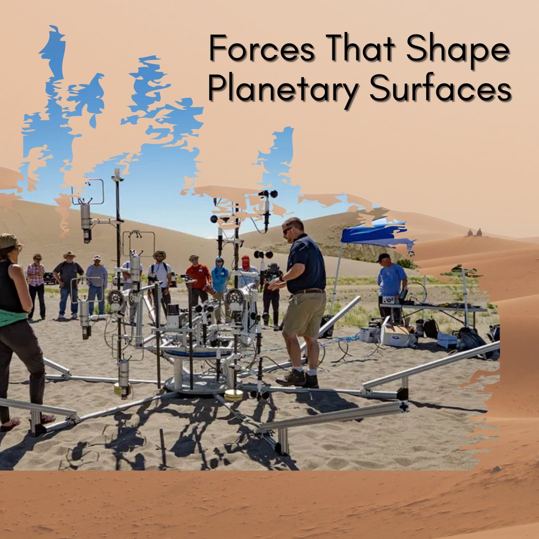 A team of scientists, including from Astrogeology, joined forces with #NASA to explore the planetary realm! At Bruneau Dunes State Park in Idaho, the group used a lander concept to observe interactions between the atmosphere and surfaces. Learn more: eos.org/science-update…