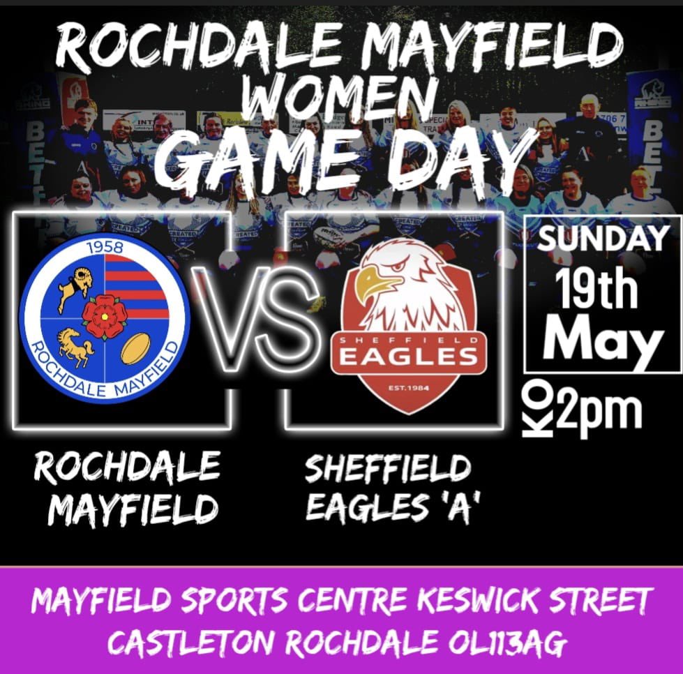 🗣️Our women are back! After a impressive hit out last week our Women look to go 3 out of 3 in 2024 with home fixture against @SheffieldEagles ‘A’.Another challenge but with more returning players to a already healthy squad available,its one our women are looking forward to.