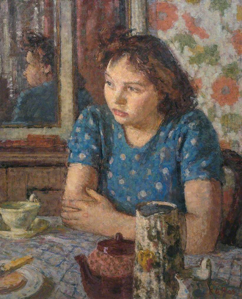 'The Tea Table', Chelsea (1947-48) by Edward Le Bas (Tate)