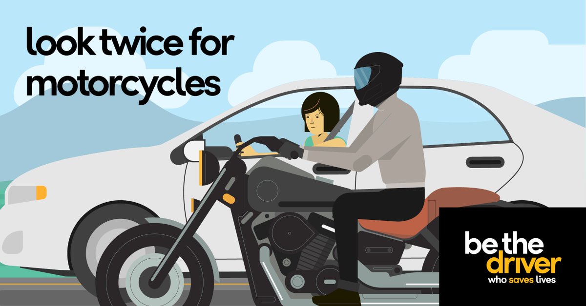 This spring, #StayAlert and be on the lookout for motorcyclists. #BeTheDriver #MotorcycleSafety
