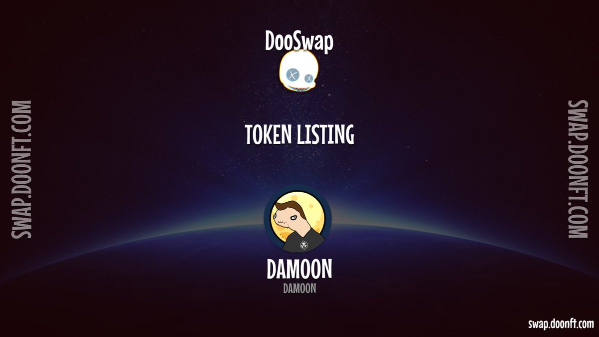 🚀TOKEN LISTING 🚀 $ DAMOON- DAMOON - @damooncoin Trade on SWAP.DOONFT.COM #crofam #cronos