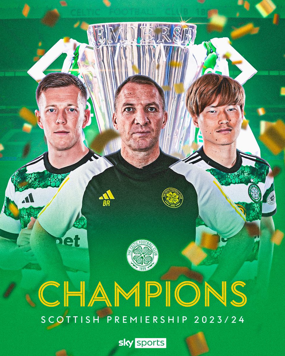 SkyFootball's tweet image. Celtic are CHAMPIONS 🏆