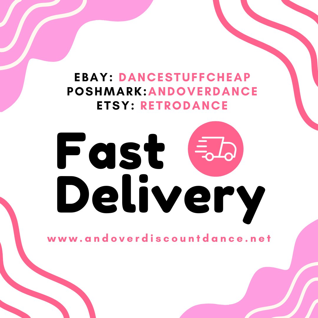 Get fast shipping on all of your orders from our eBay, Etsy and Poshmark shops! #fastshipping #fastdelivery #bigdiscounts #andoverdance #andoverdiscountdance #andoverma #lawrencema #onlinestore #onlinedancestore #featureus #featurethis #smallbusiness #smallbusinessowner