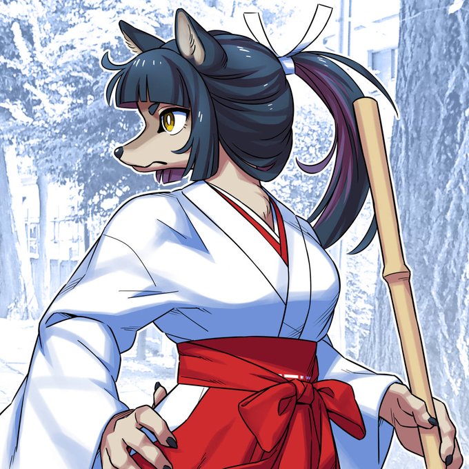 「miko white kimono」 illustration images(Latest)