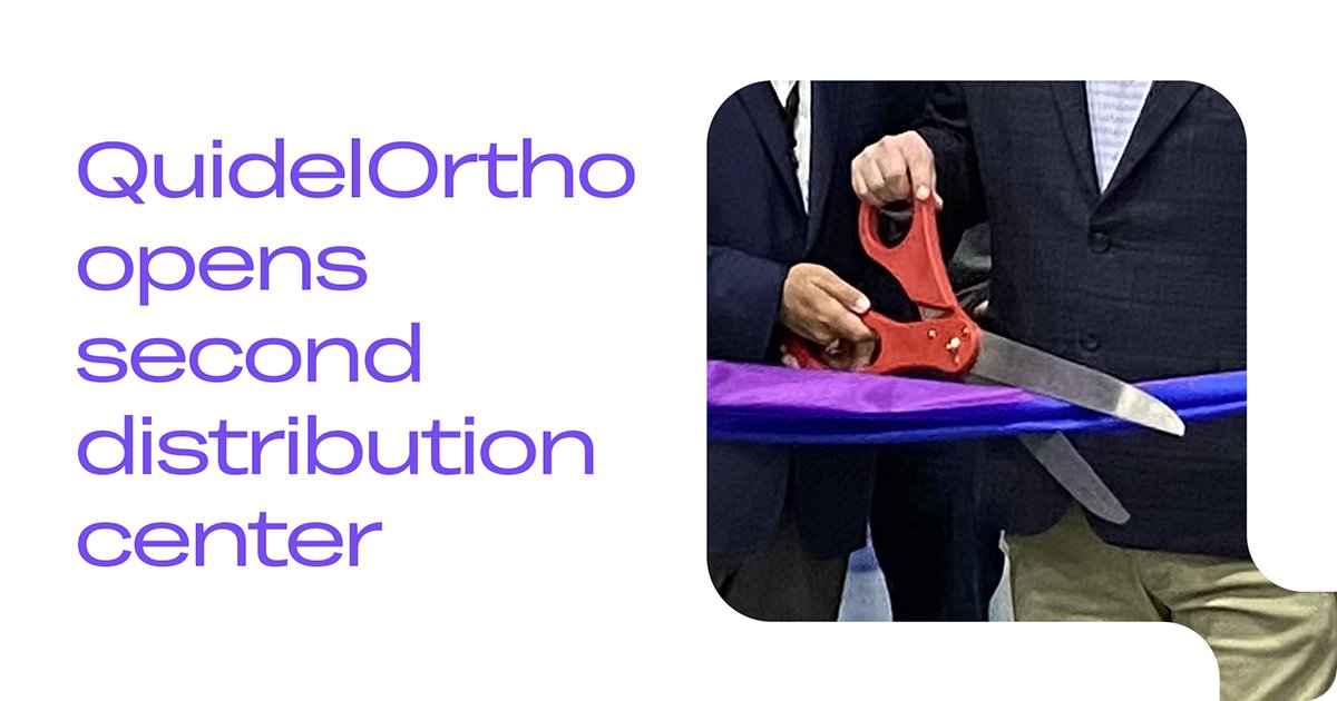 We have opened a second U.S. distribution center in Pedricktown, New Jersey, and also created new greener packaging that reduces waste and supports environmental stewardship. businesswire.com/news/home/2024… 

#QuidelOrtho #Distribution #ReducingWaste