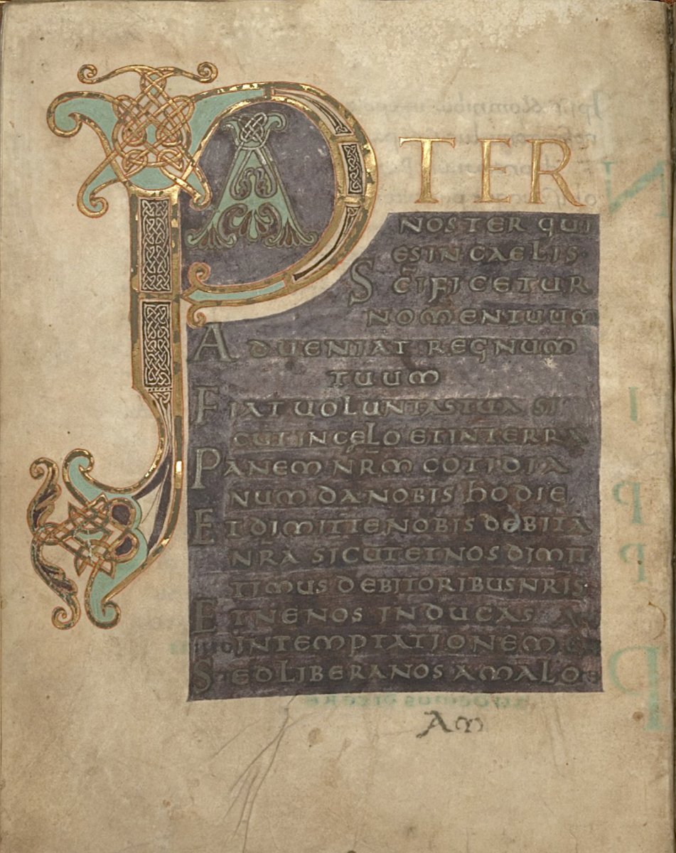 Pater noster qui es in caelis.....

BL Add MS 16605; Sacramentarium Gregorianum with supplements by Benedict of Aniane; c.850 CE-c.900 CE; Benedictine Abbey of Stavelot; f.21v <a href="/BLMedieval/">Medieval Manuscripts</a>