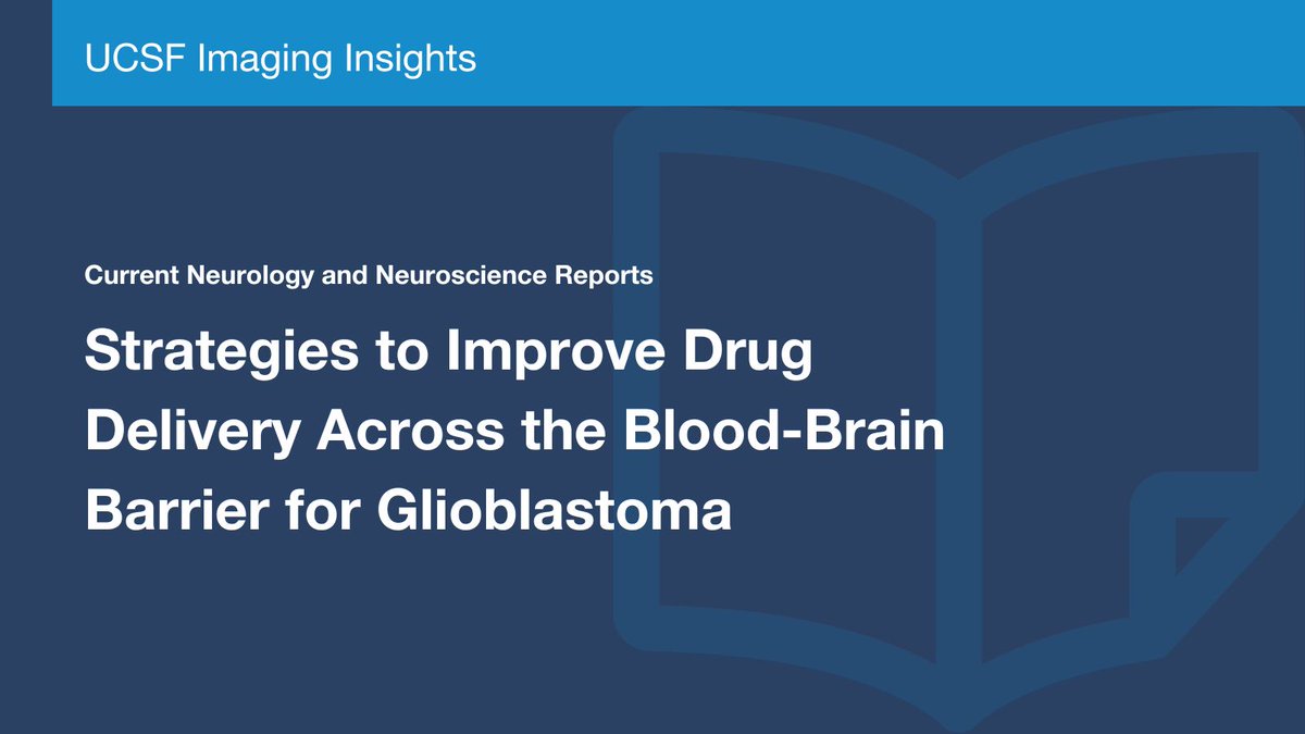 Explore novel drug delivery strategies in the latest review from @UCSFimaging & @NeurosurgUCSF researchers. doi.org/10.1007/s11910…