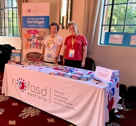 NOFASD Board Member Christine Brooks & Ange Bruce, a member of NOFASD's Lived Experience Advisory Group, staffed a NOFASD stand at the DANA (Drug & Alcohol Nurses of Australia) Forum held in Newcastle last month. Productive discussions about #FASD were held with attendees,