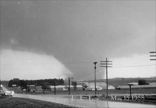 On this date, May 15, 1968, two F5 tornadoes cross parts of northeast Iowa hitting both Charles City and Oelwein. There were numerous fatalities and hundreds of injuries as part of this larger tornado outbreak. #iawx