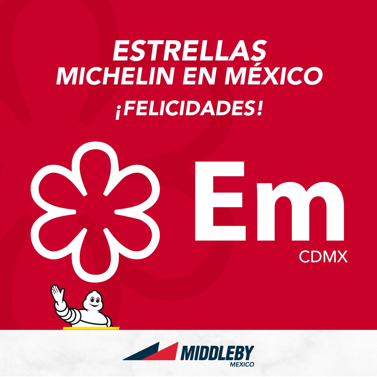 El restaurante EM de la Ciudad de México, liderado por el chef Lucho Martínez,  ha sido galardonado con una estrella Michelin.✨️

¡Felicidades al chef Lucho Martínez y a todo el equipo por este gran logro!

👉itsemilia.rest