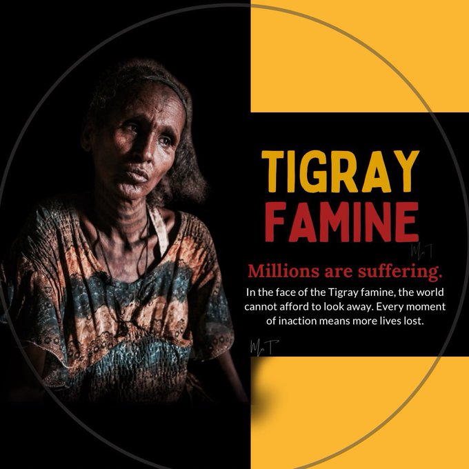 Day 1290 of the #TigrayGenocide:

Almost 2,000 hunger-suspected deaths have been identified in #Tigray since the end of the two-year civil war in November 2022. And right now, 4.5 million #Tigrayans need emergency food aid. 

#ResumeAid4Tigray

#TigrayIsBeingStarved

@WFP
@UN