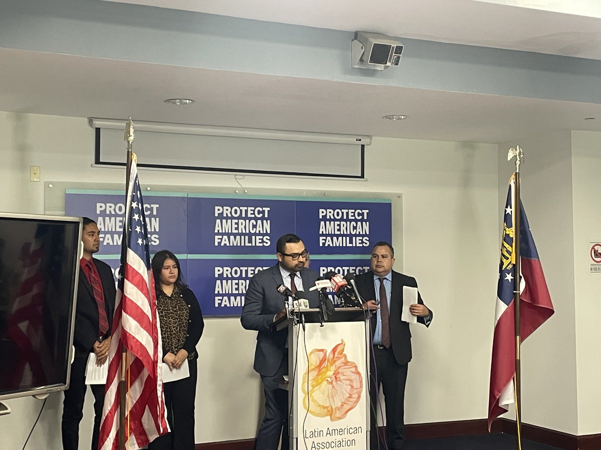 FWDus's tweet photo. Today, Georgia business Leaders, #immigration advocates, and impacted Individuals came together to urge the U.S. to provide affirmative relief to #ProtectAmericanFamilies. https://t.co/lqzXmejPem