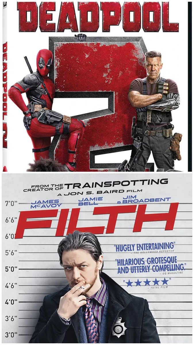 william19914706's tweet image. Double Bill 
#NowWatching 
Deadpool 2 (2018)
Filth (2013)
#Film4