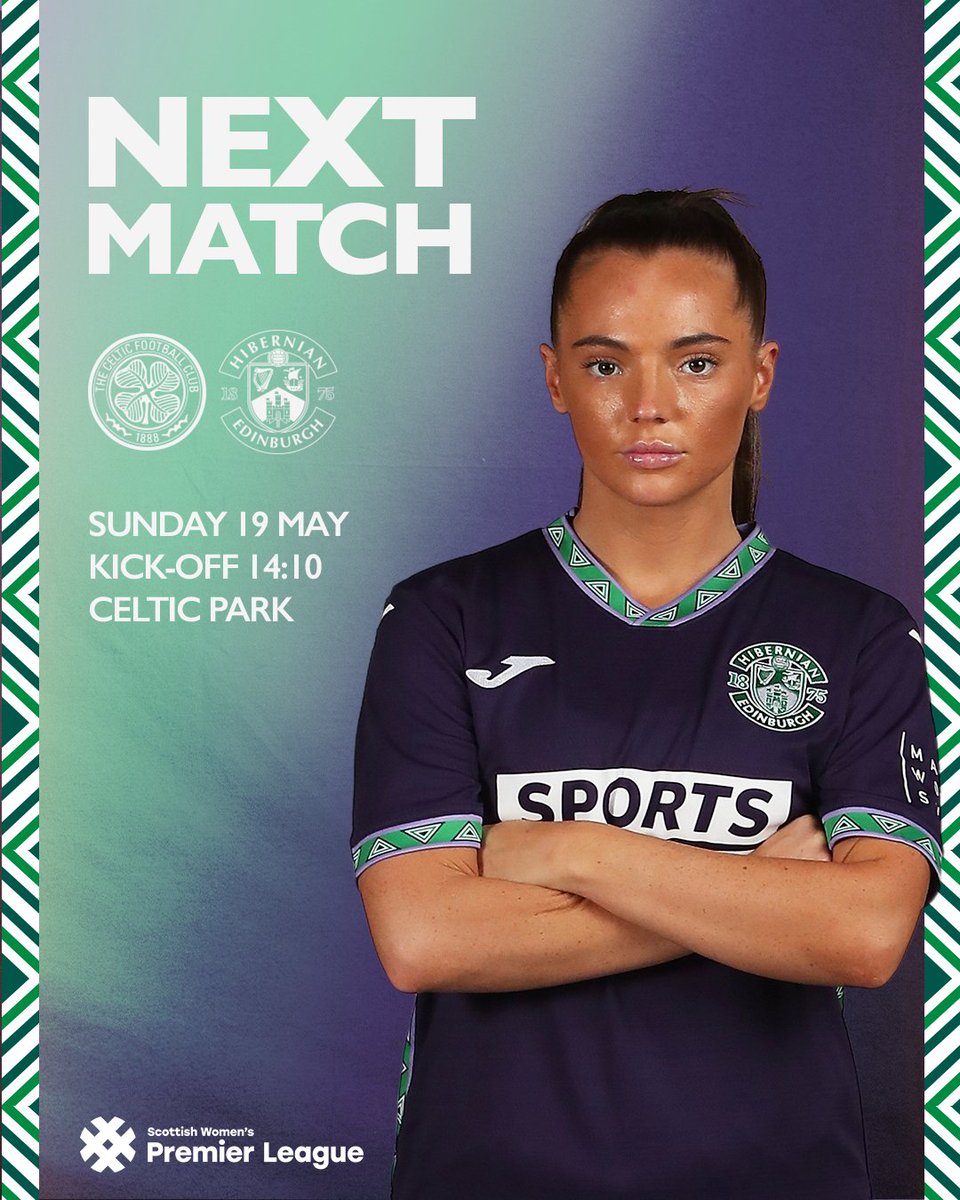 Next 🆙: Celtic (A) The girls travel to Celtic Park to face the league leaders on Sunday! 🟣